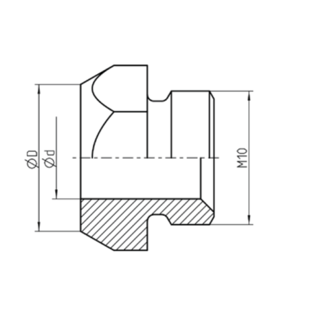 Nitonakrętka standardowa do gwintu M4 rozmiar 12/M4 do nitownicy Flipper Plus Gesipa kod: 1572926 - 2